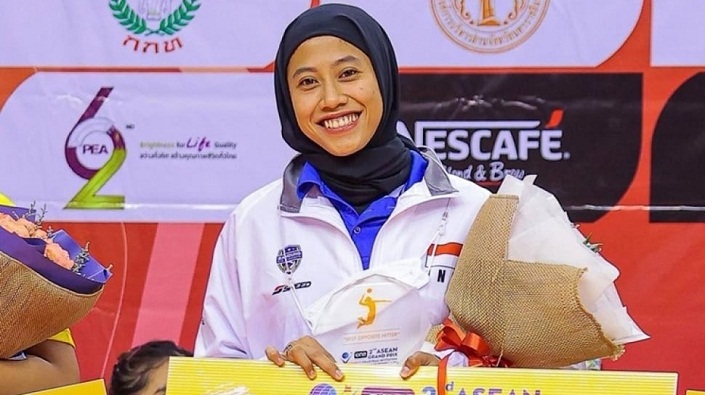 Megawati Hangestri Pertiwi Raih Penghargaan MVP dalam Duel Sengit IBK Altos vs Red Sparks. (Foto : Dok. Istimewa)