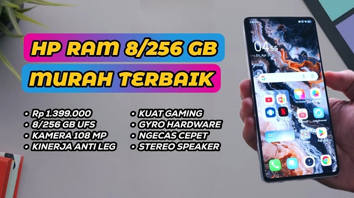 7 Smartphone RAM 8 GB Termurah dan Worth It di 2024. (Foto : Dok. Istimewa)